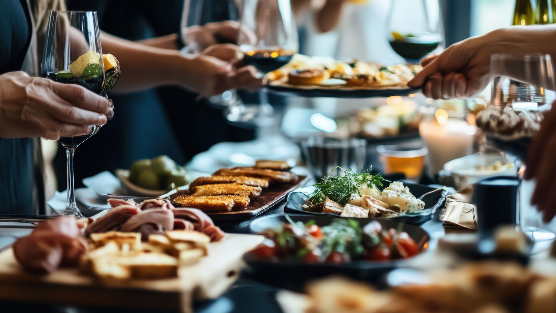 repas entre famille chef privé