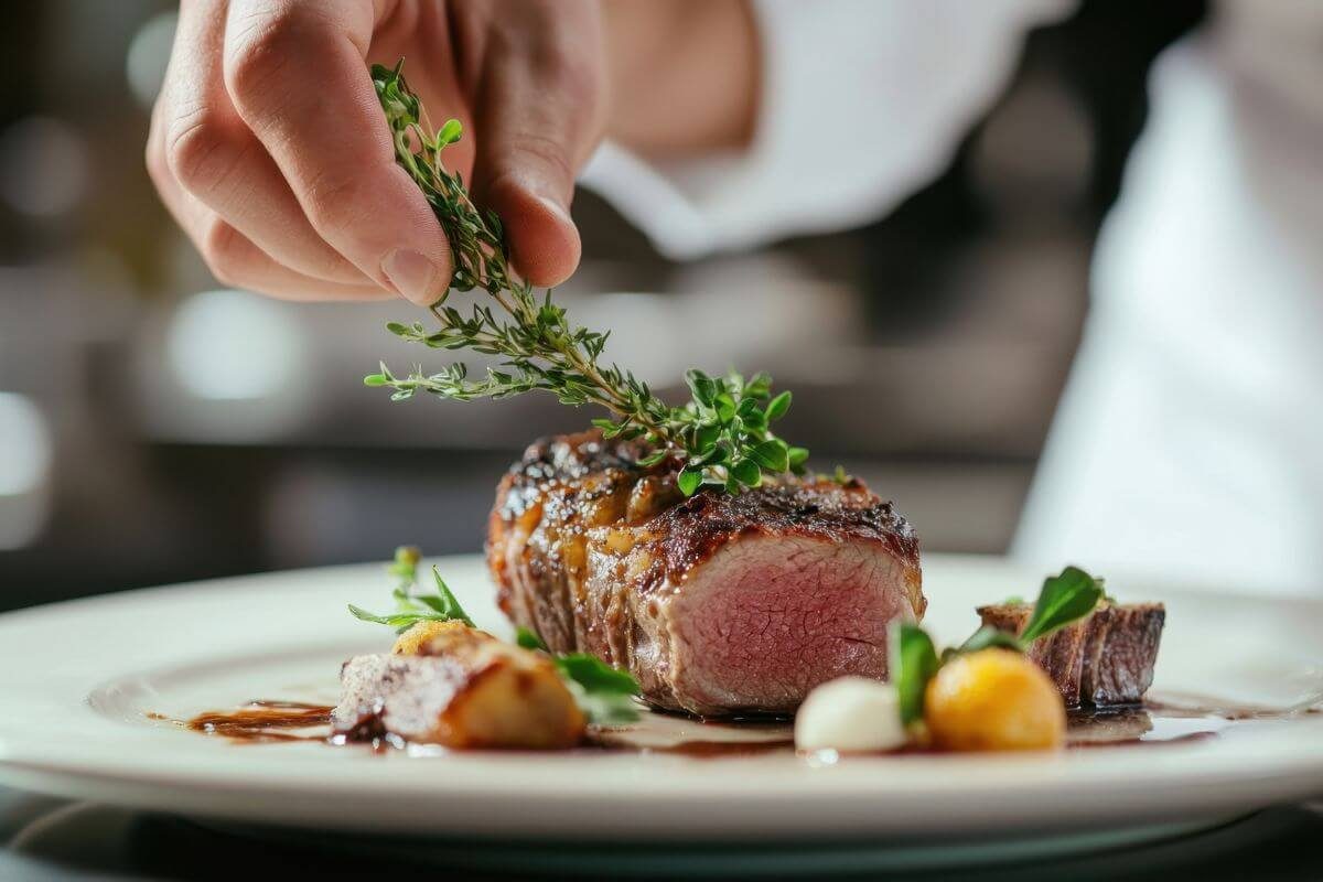 plat gastronomique chef privé