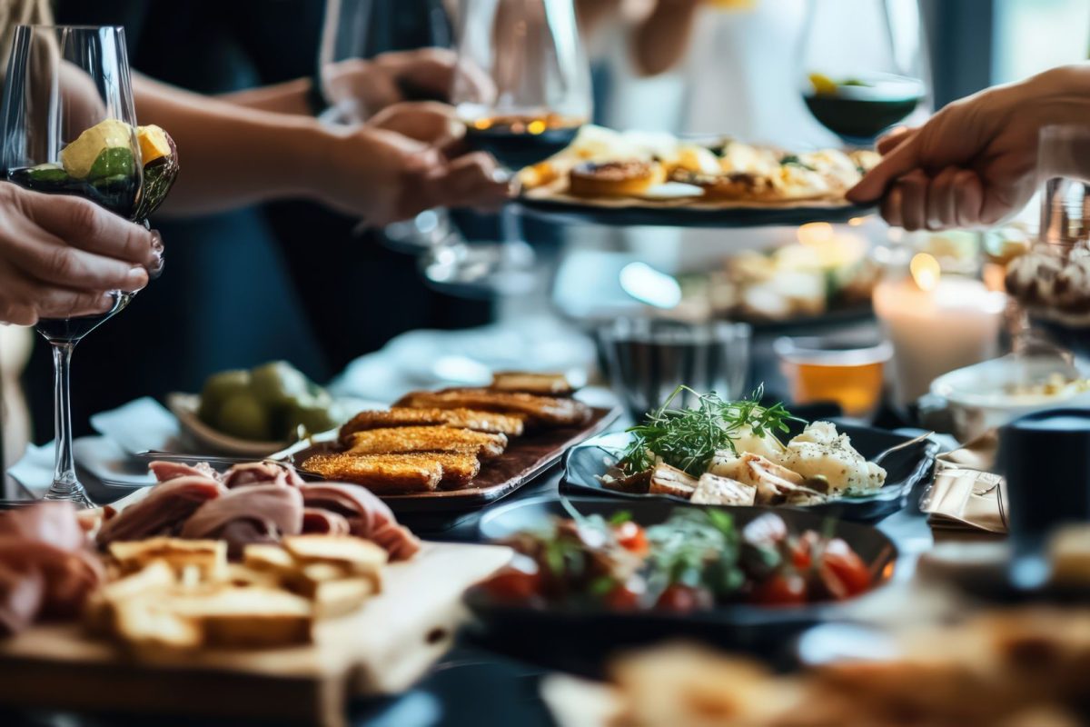 repas entre famille chef privé